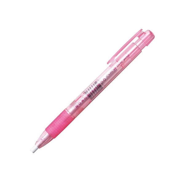 Tombow Mono Knock Kalem Silgi Seffaf Pembe ürün görseli 1