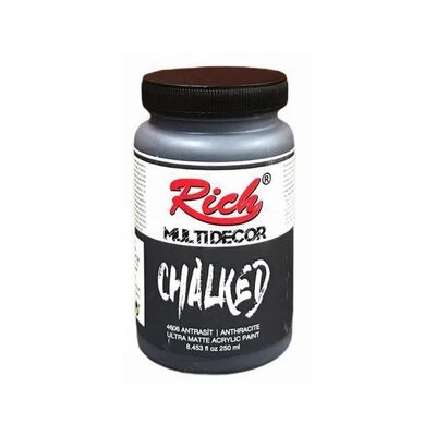 Rich Multi Decor Chalked Boya 250 ml Antrasit 4606 - Resim 2