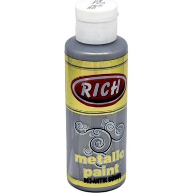 Rich Akrilik Boya Metalik 120 cc Antik Gümüs 863 ürün görseli 1