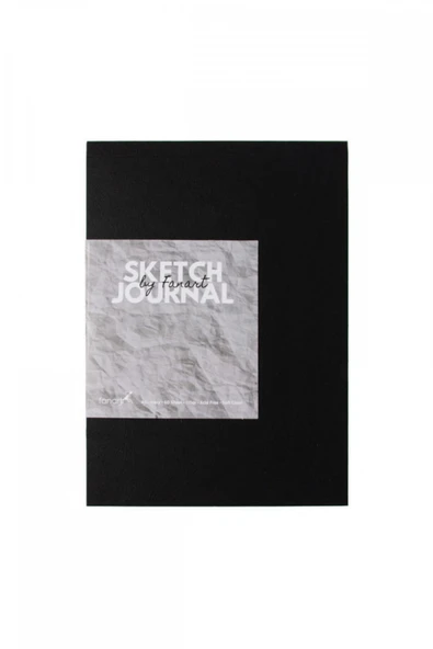 Fanart Sketch Journal A5 Ivory Kagit Siyah Kapak 110gr 60yp ürün görseli 1