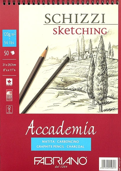 Fabriano Accademia Schizzi Çizim Blok A4 120 g 50 Yaprak ürün görseli 1