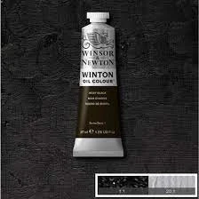 Winsor&Newton Winton Yagli Boya 37ml Ivory Black 331 (24) ürün görseli 1