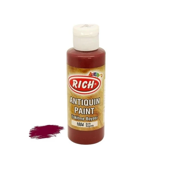 Rich Akrilik Eskitme 120 cc Bordo ürün görseli 1