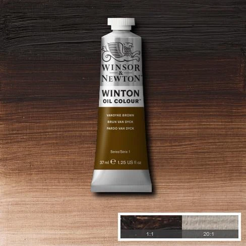 Winsor&Newton Winton Yagli Boya 37ml Vandyke Brown 676 (41) ürün görseli 1