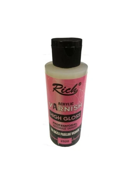 Rich High Gloss Su Bazli Parlak Vernik 120 cc ürün görseli 1