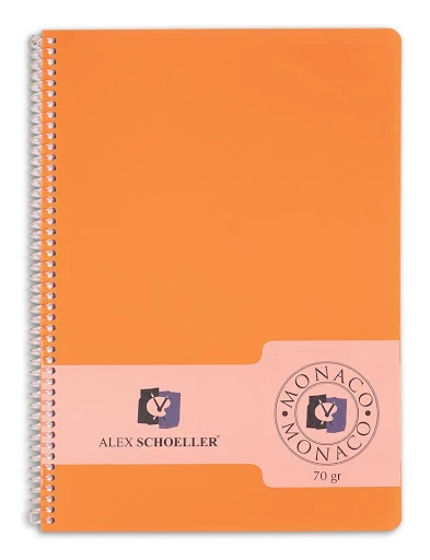 Alex Schoeller PP Kapak Spiralli Defter 70 gr A5 80 yp Kareli ürün görseli 1
