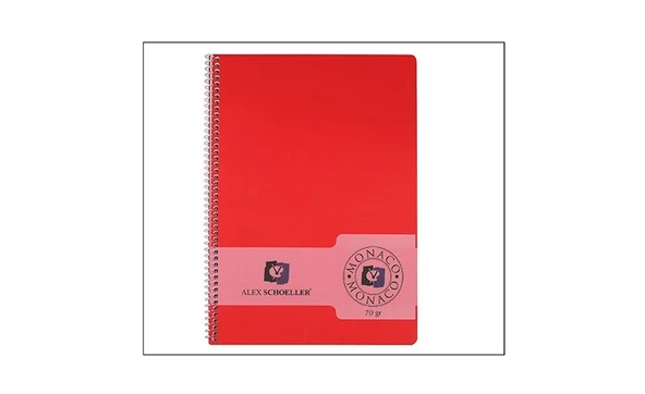 Alex Schoeller PP Kapak Spiralli Defter 70 gr A5 80 yp Çizgili ürün görseli 1