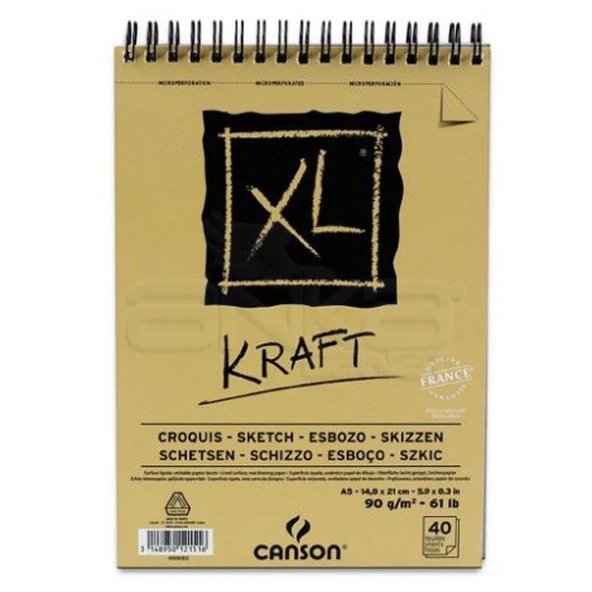 Canson XL Kraft Defter A5 90 g 40 Yaprak ürün görseli 1