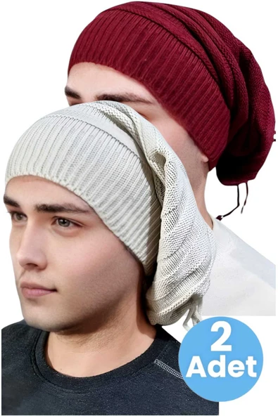 2'li  Erkek Kışlık Triko Örgü Bere ve Boyunluk ürün görseli 1