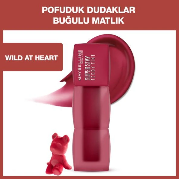 Maybelline Super Stay Teddy Tint Ruj 50 Wild at Heart ürün görseli 1