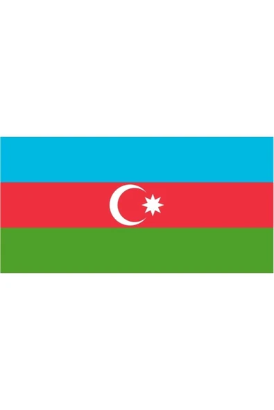 Azerbaycan Bayrağı  50x75 cm. - Resim 3