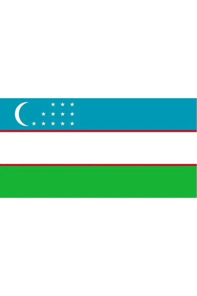 Özbekistan Gönder Bayrağı  70x105 cm. ürün görseli 1