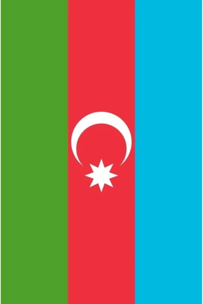 Azerbaycan Bayrağı  50x75 cm. - Resim 4