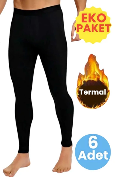 Erkek Ekonomik 6'lı Termal Tayt Uzun Sporcu Taytı ürün görseli 1