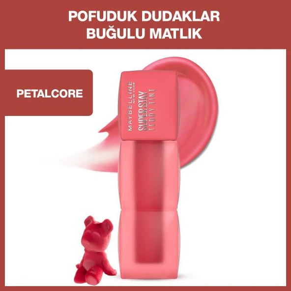 Maybelline New York Super Stay Teddy Tint Ruj 40 Petalcore ürün görseli 1