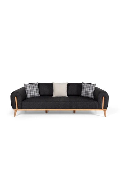 Ak sofa Leon Koltuk Takımı Antrasit 3+3 - Resim 2