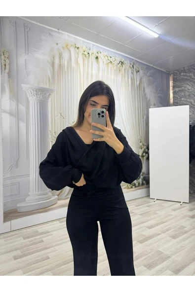 Modal Kumaş Siyah Eşofman Takımı ürün görseli 1