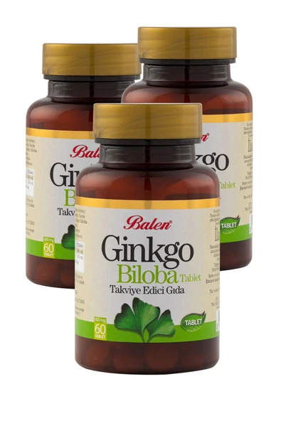 Ginkgo Biloba Tableti 60 X 600 mg 3 Kutu ürün görseli 1