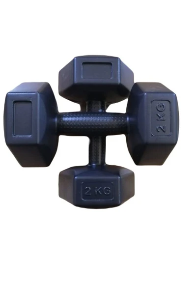 AYAZ SPORT Siyah Veya Mavi Dambıl Seti 2 Kg X 2 Adet 4 Kg Ağırlık Seti Dumbell Set ürün görseli 1