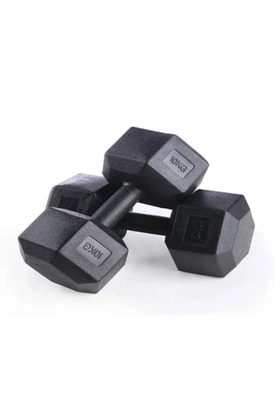 AYAZ SPORT 10 Kg X 2 Adet 20 Kg Dambıl Seti, Dumbell Set Dumbell 2x10 Kg ürün görseli 1