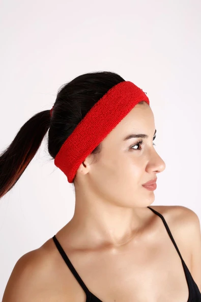 YUKON Kırmızı Sporcu Saç Bandı Ter Bandı Bandana Headband ürün görseli 1