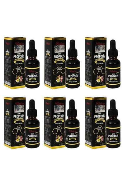 6 Adet Propolis Ekstraktı Su Bazlı Damla 30 Ml. X 6 Ad. ürün görseli 1