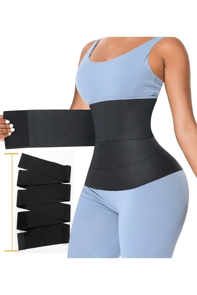 SECRET MODA Waist Trainer Inceltici Şekillendirici Sarma Bel Korsesi ürün görseli 1