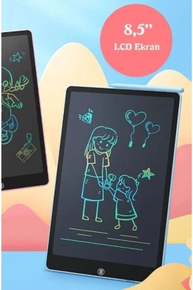 PEKİAL Writing Tablet 8.5 Inç Lcd Dijital Kalemli Çizim Yazı Tahtası Grafik Not Yazma Eğitim Tableti Ck97 ürün görseli 1