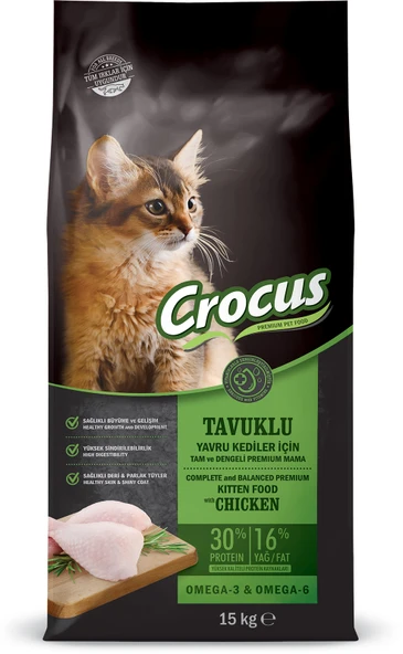 Crocus Tavuk Etli Yavru Kedi Maması 15 Kg ürün görseli 1