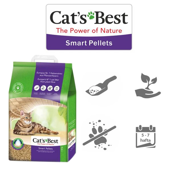 Cats Best Smart Pellet Kedi Kumu 10lt (5 Kg) ürün görseli 1