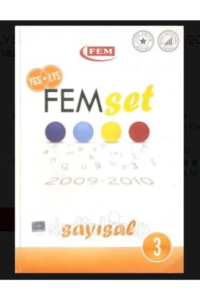 - Ygs - Lys Set ' - Sayısal -3 ( 2009 /2010 ) - Üniversiteye Hazırlık - ürün görseli 1