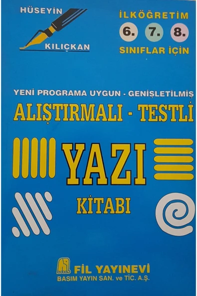 Alıştırmalı Testli Yazı Kitabı ürün görseli 1