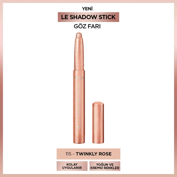 L'Oréal Paris Le Shadow Stick Göz Farı - 115 Twinkly Rose ürün görseli 1