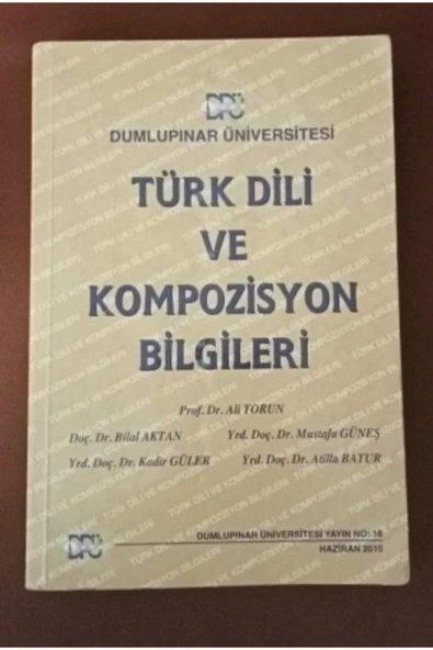 Türk Dili Ve Kompozisyon Bilgileri 2.el ürün görseli 1