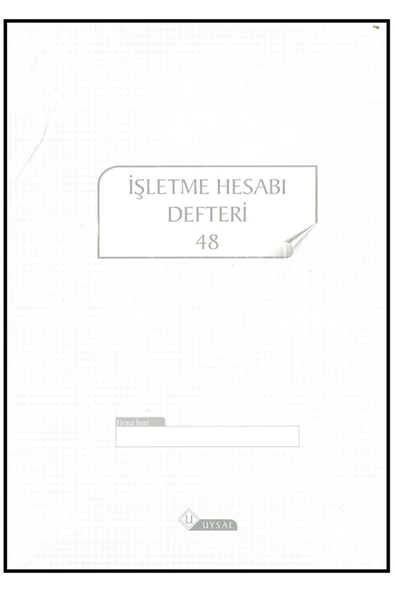 Işletme Hesabı Defteri 48 Yp ürün görseli 1
