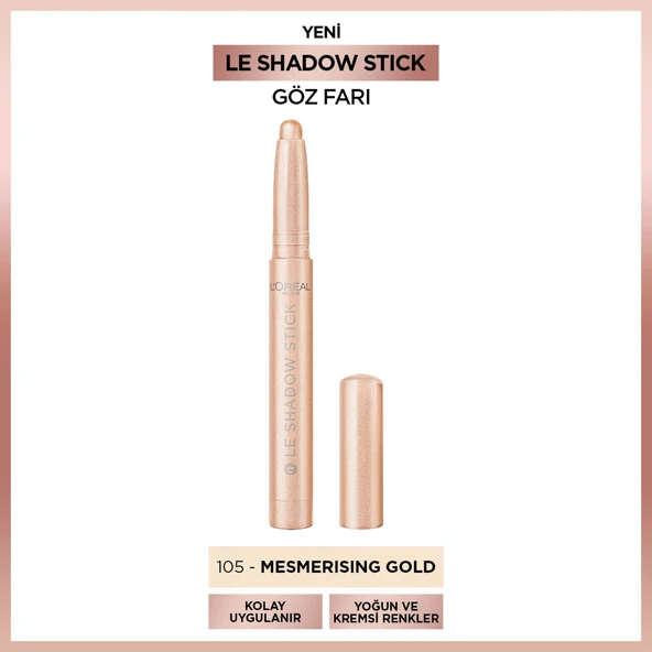 L'Oréal Paris Le Shadow Stick Göz Farı - 105 Mesmerizing Gold ürün görseli 1