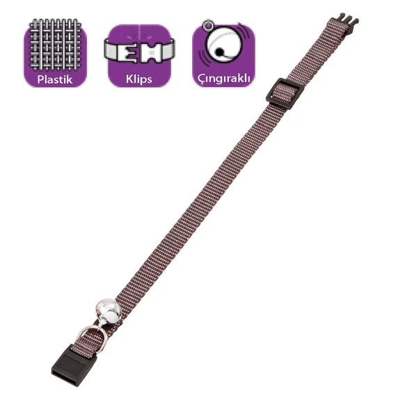 Karlıe Boyun Tasma Çıng. 30 Cm Gri ürün görseli 1