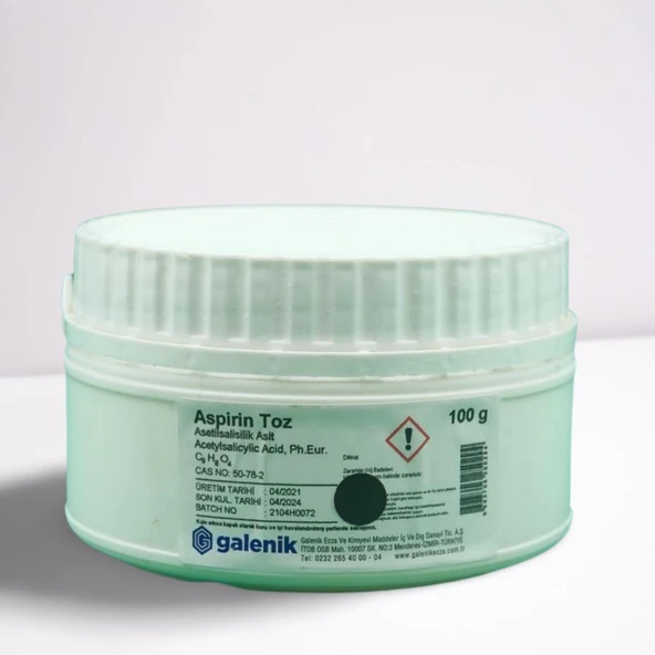 Galenik Aspirin Toz 100 G  Acıde Acetyl Salıcylıque ürün görseli 1