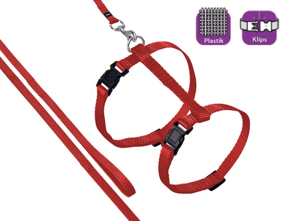 Karlıe Göğüs Tasma+uzatma 110 Cm Kırmızı ürün görseli 1