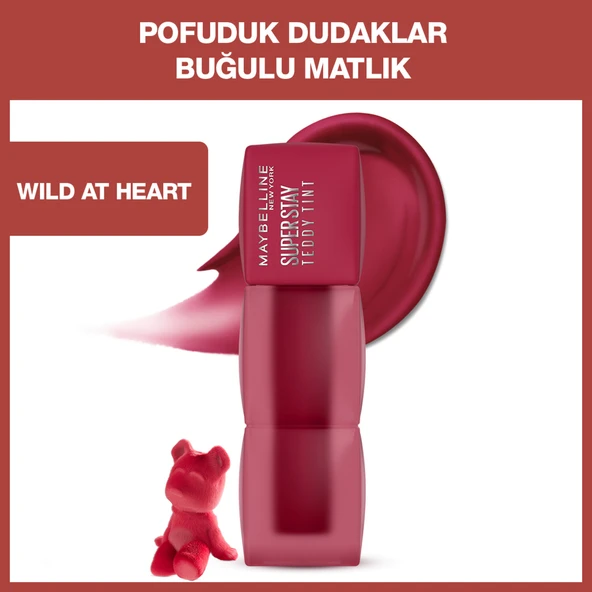 Maybelline New York Super Stay Teddy Tint Uzun Süre Kalıcı Likit Mat Tint 50 Wild at Heart ürün görseli 1