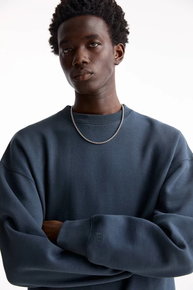 Pull & Bear Bisiklet yaka basic sweatshirt - Resim 3