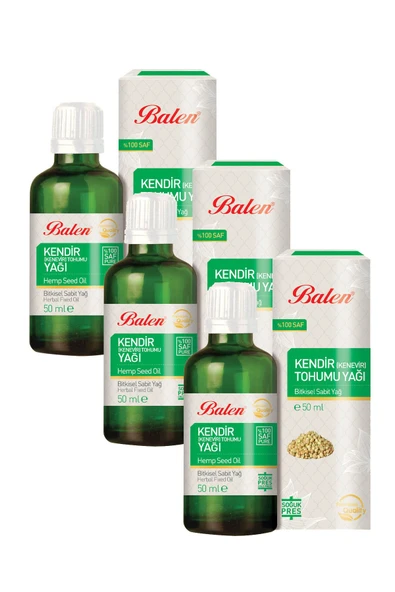 Kendir Tohumu Yağı Soğuk Pres 50 ml X 3 Adet ürün görseli 1
