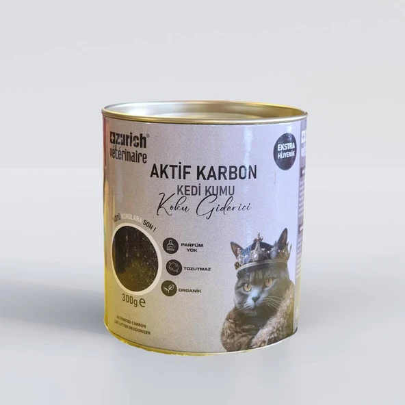 Zurich Veterinaire Aktif Karbon Kedi Kumu Koku Giderici 300 gr ürün görseli 1