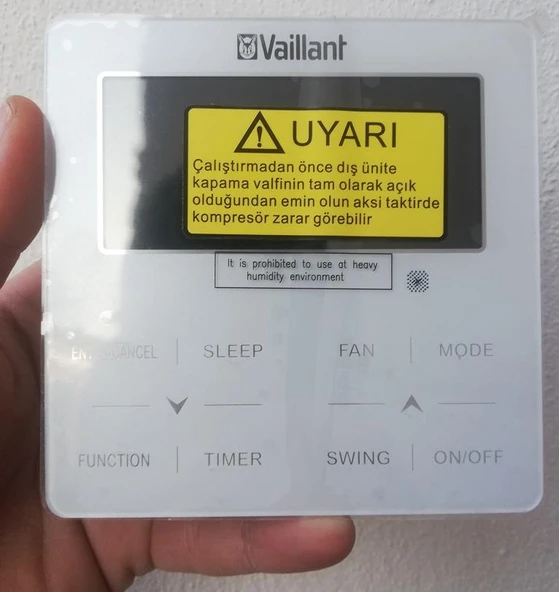 Vaillant VRF Duvar Tipi Dokunmatik Klima Kumandası ürün görseli 1