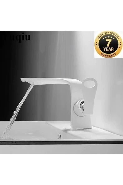Banyo Lavabo Bataryası Beyaz Yeni Model Şelale 7 Yıl Garantili İthal ürün görseli 1