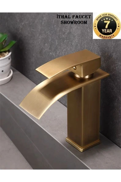 Banyo Lavabo Bataryası Şelale Antik Renk Yeni Tasarım 7 Yıl Garantili İthal ürün görseli 1