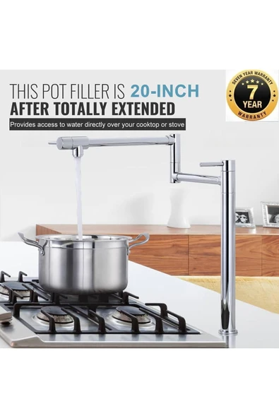 Mutfak Ocak Yanı Musluk Pot Yeni Model Yeni Model Ithal 7 Yıl Garantili ürün görseli 1