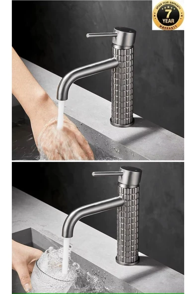 Banyo Lavabo Bataryası Antrasit Renk Yeni Model 7 Yıl Garantili Ithal ürün görseli 1