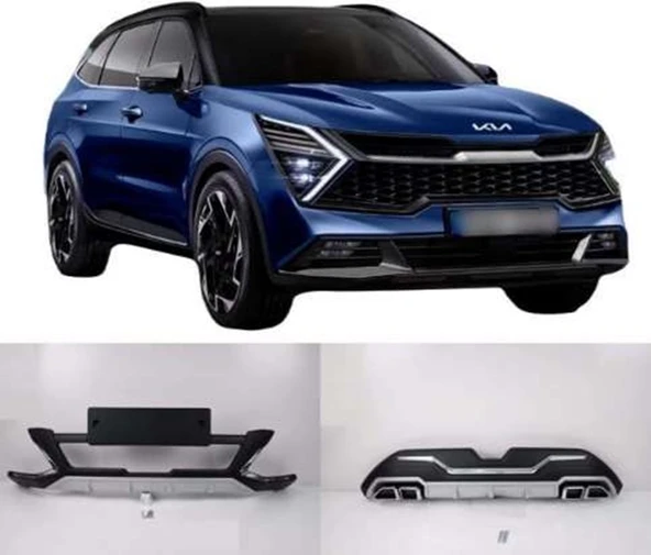 Kia Sportage 2021+ Sonrası Uyumlu Ön Arka Difüzör ürün görseli 1