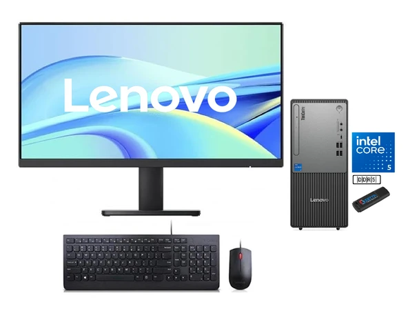 Lenovo Thinkcentre Neo 50T Gen 5 Intel Core I5 13400 96GB Ddr5 256GB SSD 27"mon WİN11H Masaüstü Blgisayar NEO12UB000ETRKH26+ZETTAUSBBELLEK ürün görseli 1